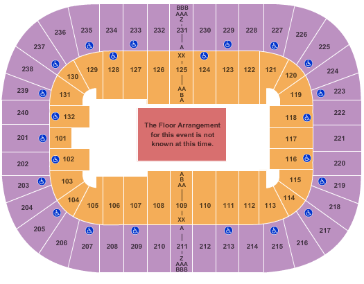 Greensboro Coliseum ACC Tournament Seating Chart